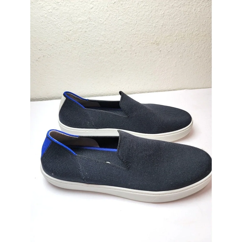 Rothys‎ The Sneaker Womens 8.5 Navy Blue Slip On Casual Washable Shoes